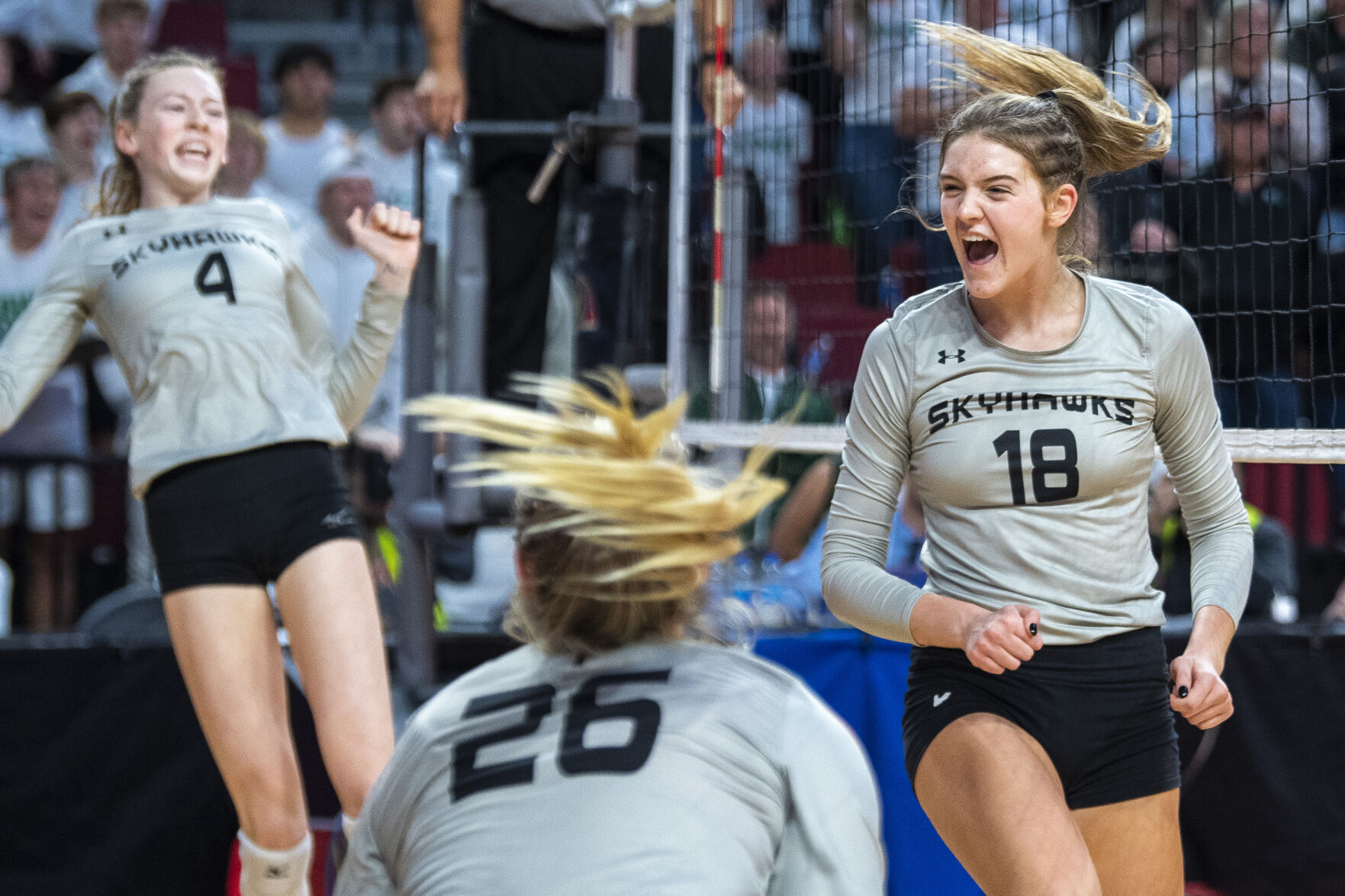 Class B state volleyball: Norris vs Omaha Skutt